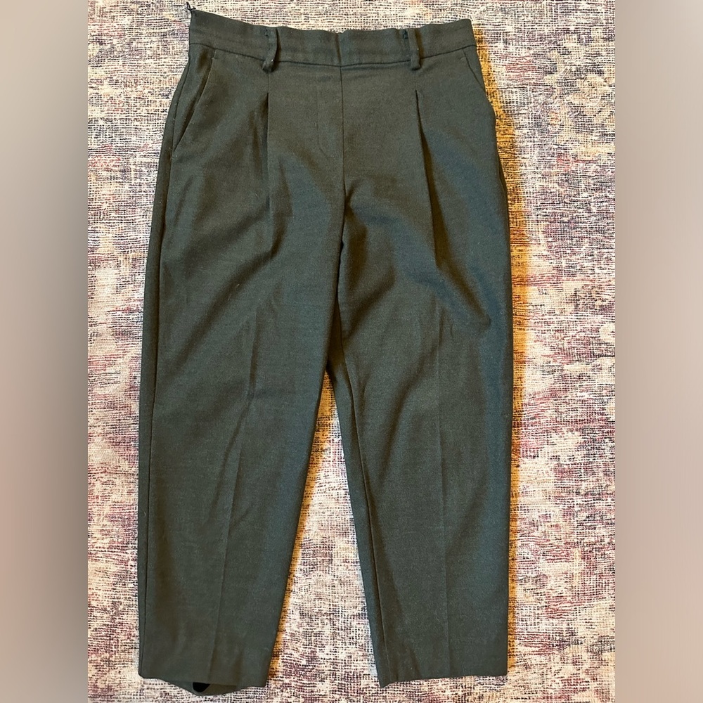 Loft Pull On Taper Pants in Brushed Flannel: size MP